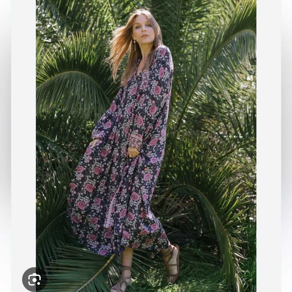 Lizzy Maxi in Violet Vintage Flowers from
Natalie Martin